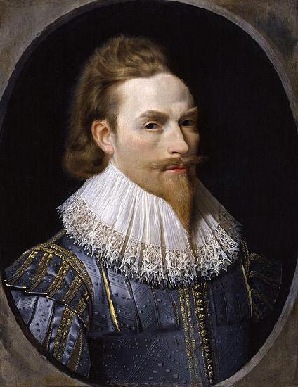 Nathaniel Bacon self-portrait oil painting image